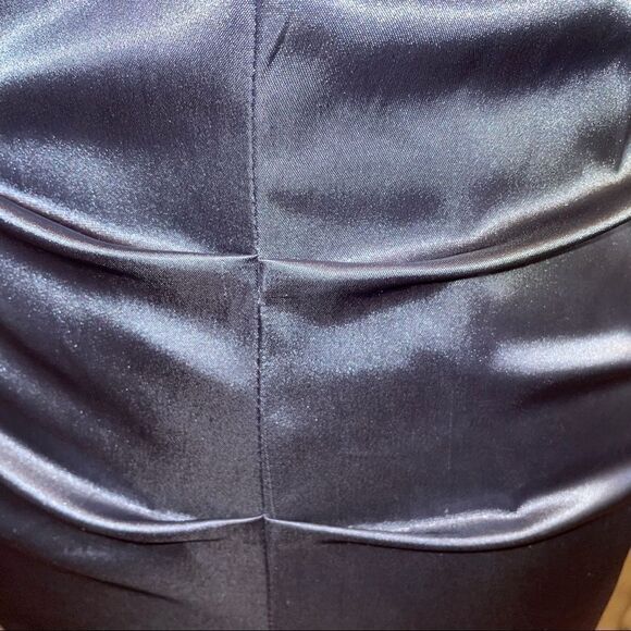 Bee Darlin Cocktail Party Ruched Bodycon Satin Sequin Dress - Picture 4 of 6